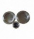 Poignée à encastrer 52 mm Nickelé satiné acier pour porte coulissante ou galandage