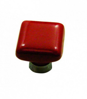 Bouton de meuble CARRE porcelaine de Limoges 30x30 mm