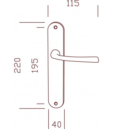 Ensemble/Plaque CHAMBORD Zamak/acier conda 165