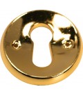 Entrée de clé pour meuble métal doré 27 mm