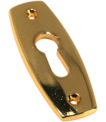 Entrée de clé pour meuble métal doré 42 x 16 mm