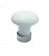 Bouton de meuble LISA BLANC en porcelaine D.30 mm